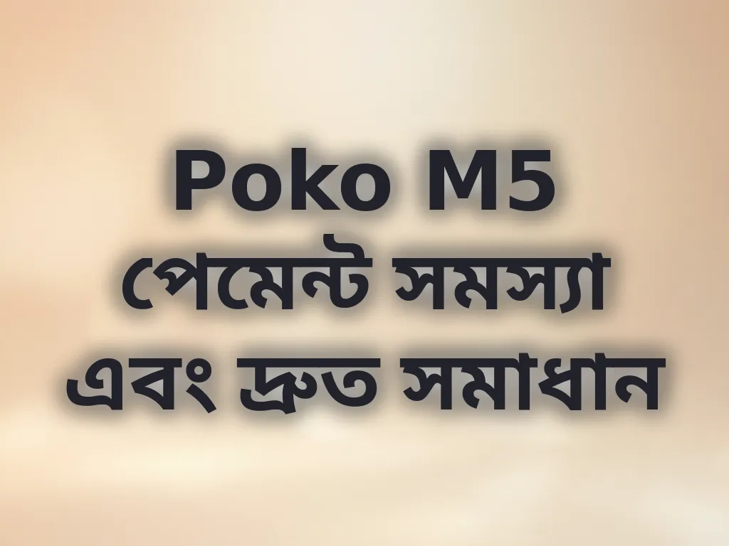 পেমেন্ট সমস্যা সমাধান